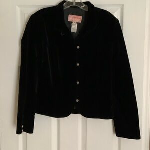 Women's Black Velvet Jacket